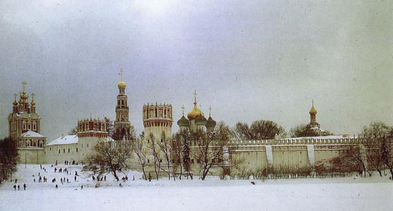 unknow artist The Novodevichy Monastery Germany oil painting art